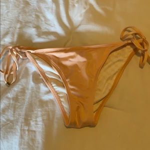 bikini bottoms light pink tie on side